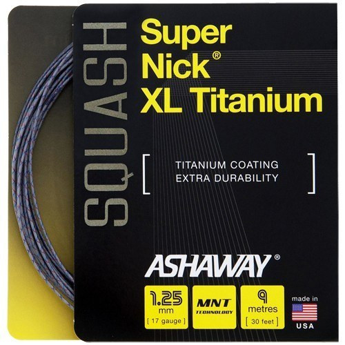 Ashaway Super Nick® XL Titanium Squash String - Click Image to Close